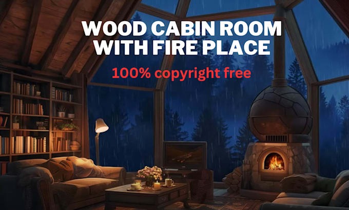 make relaxing cozy room rain video with natural rain sound