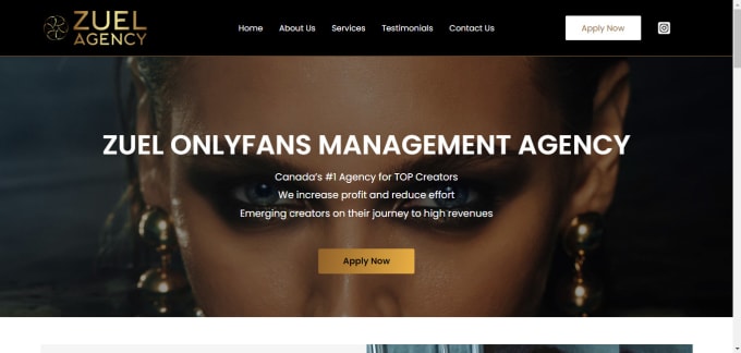 design onlyfans website onlyfans agency website onlyfan landing page funnel