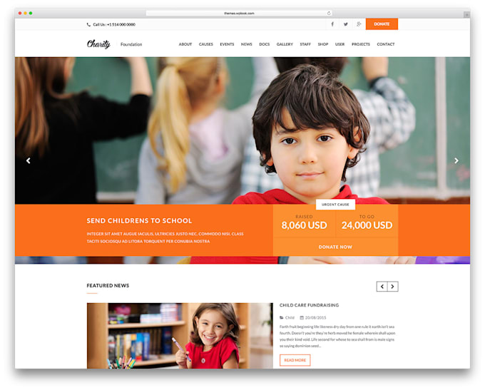 Design a non profit website for non profit charity donation by ...