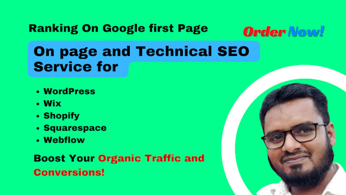 do wordpress onpage SEO and technical optimization for top ranking in google