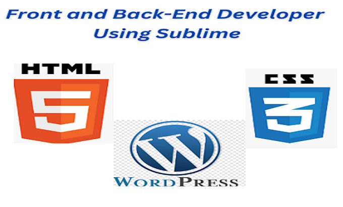 Developer professional website using html, css, wordpress by Munkirasad ...