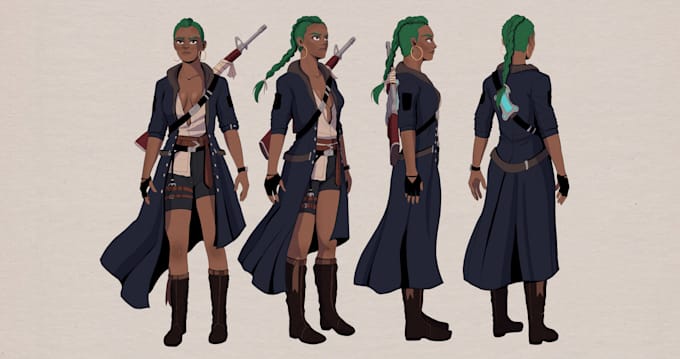 draw character sheets design for you
