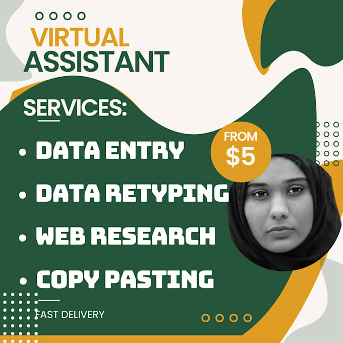 be your reliable virtual assistant for typing, data entry, and copy paste