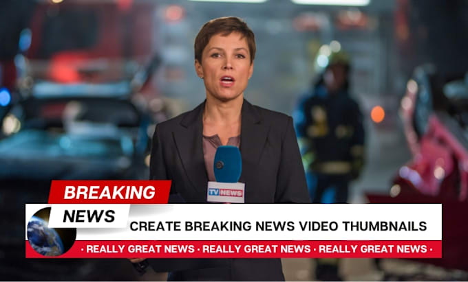 make a youtube thumbnail for your news video within 2 hrs