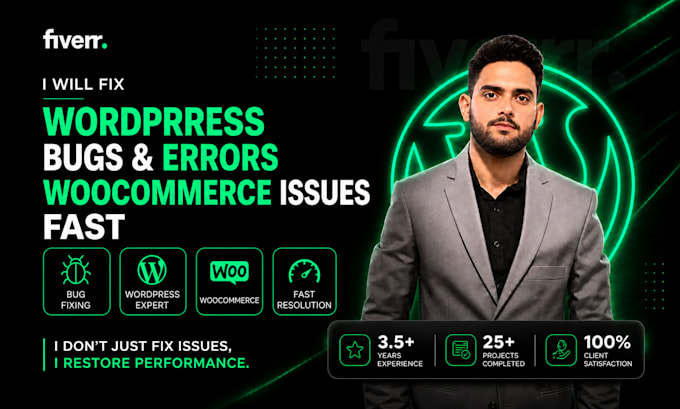 fix wordpress errors, bugs and woocommerce issues fast