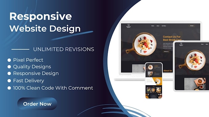 Create modern responsive website design using html css and bootstrap by ...