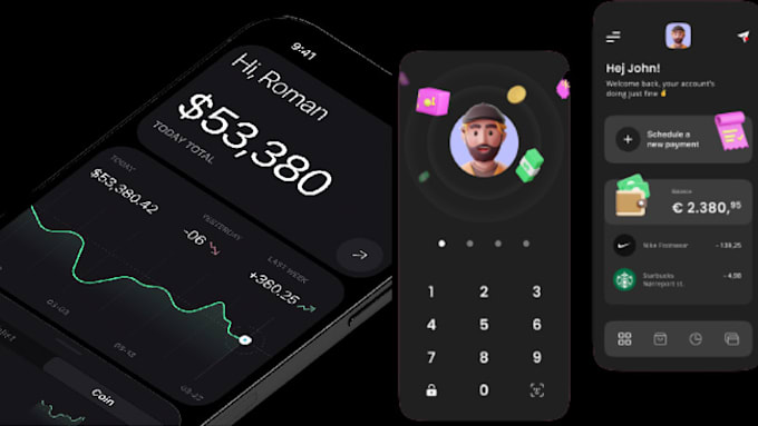 develop web3 blockchain, solidity website design, crypto wallet app, game apps
