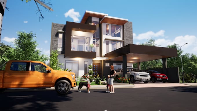 revit, autocad and rendering for your project