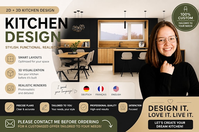 design your kitchen layout in 2d and 3d with realistic renders