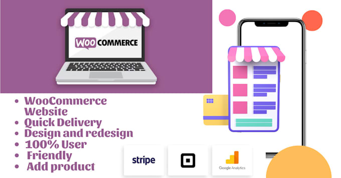design wordpress ecommerce online store website using woocommerce, elementor
