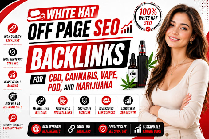 do white hat off page SEO backlinks for cbd, cannabis, vape, pod, and marijuana