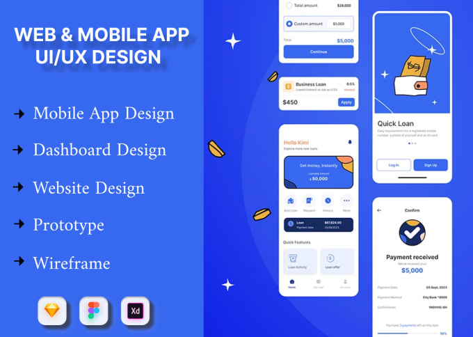 Do mobile, website or dashboard ui ux design by Hajrah_ali | Fiverr