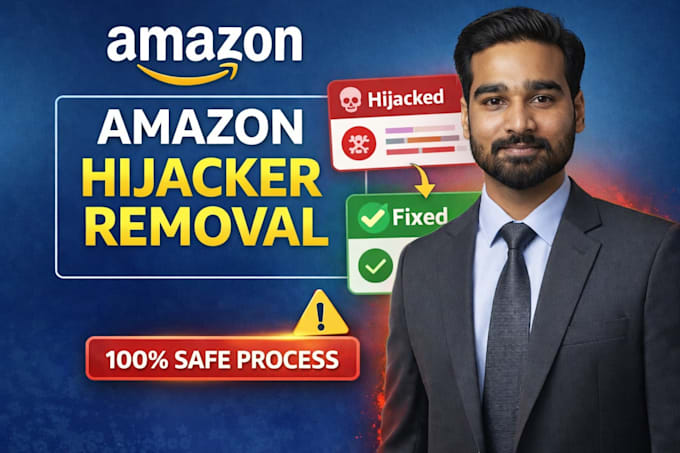 remove hijacker from amazon fba and fbm product listing