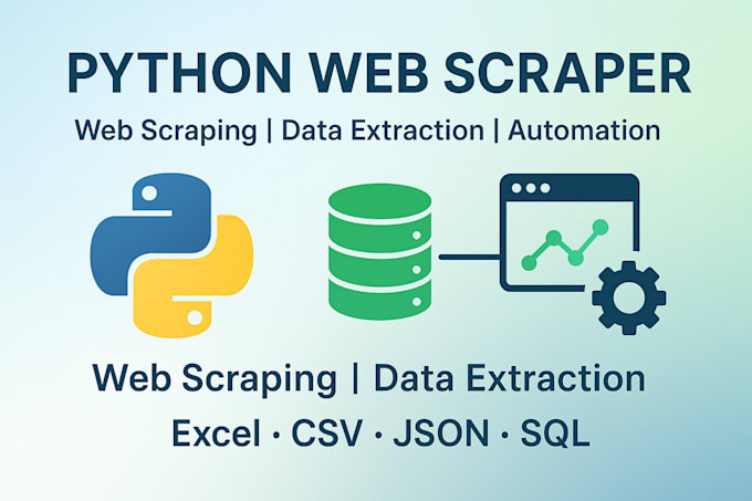 build a python web scraper for web scraping, data extraction, and automation