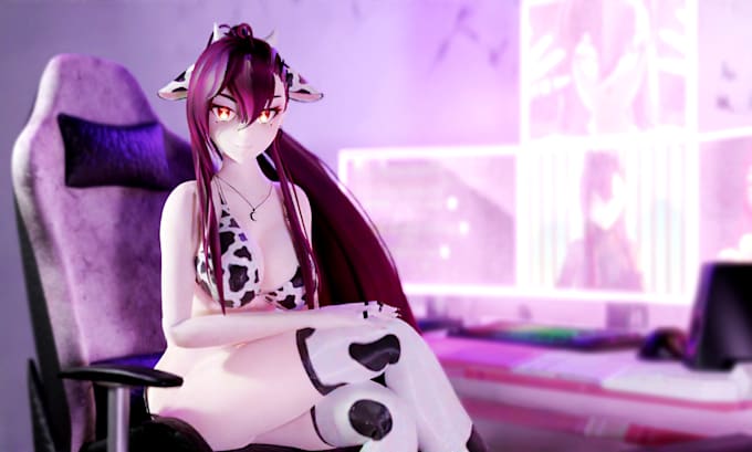 professionally create a 3d vtuber avatar, using blender and unity