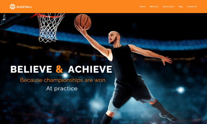 concevoir un site Web de basket ball ou de baseball attrayant
