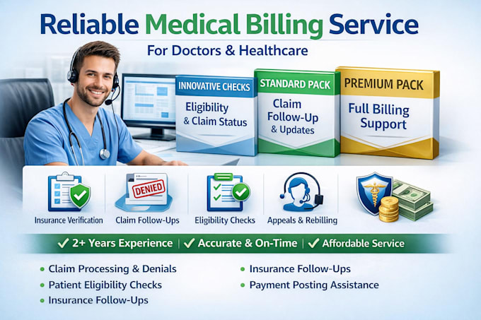 do medical billing and revenue cycle management ar follow up for USA providers