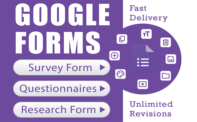 create google forms, surveys, quizzes and questionnaires