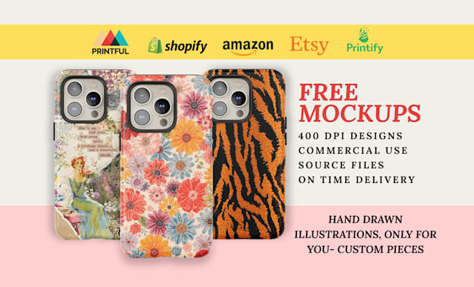 design premium trendy aesthetic phone cases pattern for pod