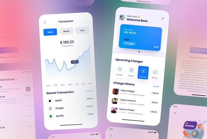 Do creative ui ux for your mobile app design ios and andriod by Ehsan ...