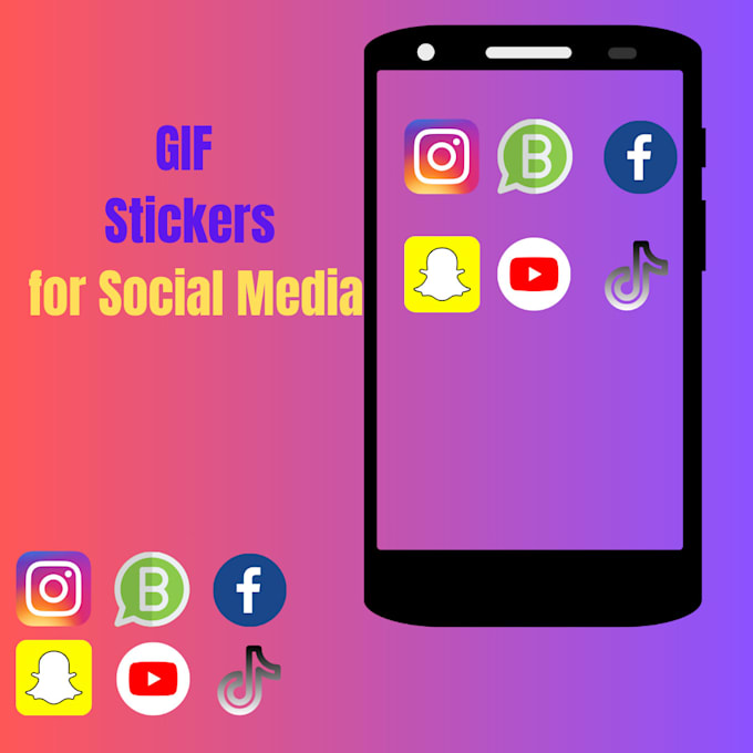 Create animated gif stickers for instagram and facebook by Soban400 ...