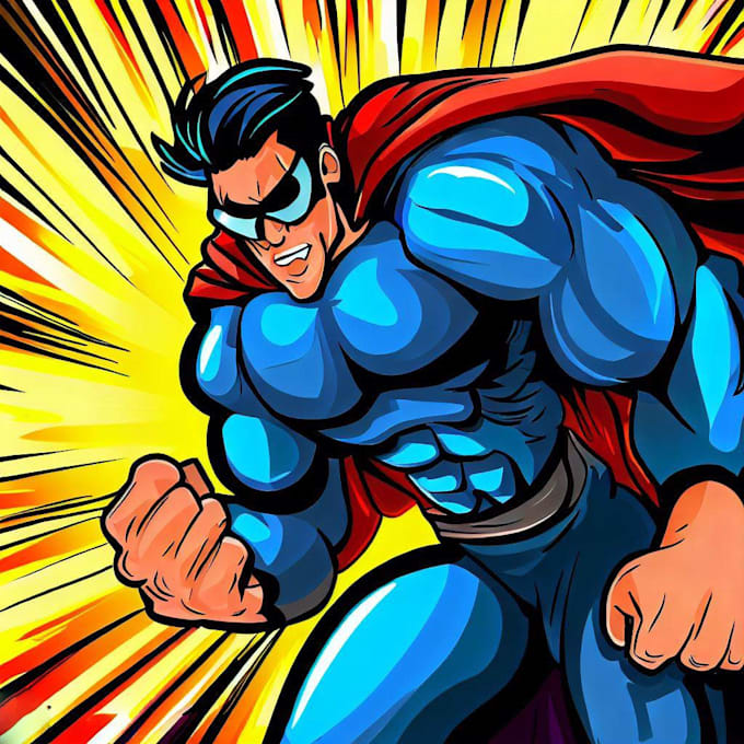 do superhero character for comics cartoon
