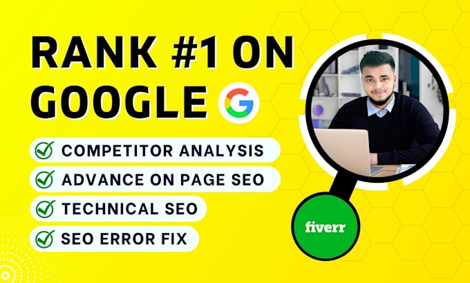 optimize your website on page, fix technical SEO and rank your website on google
