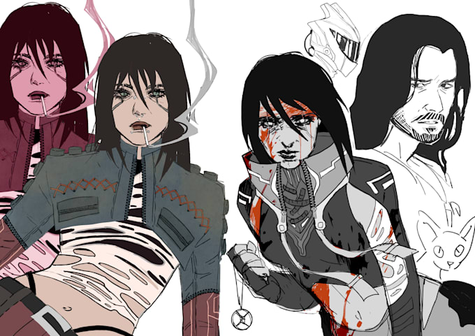design a character in 2d digital medium