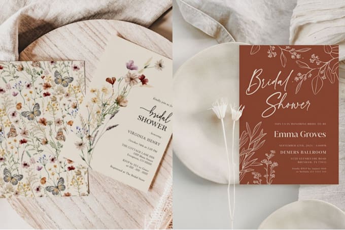 design bridal shower, bachelorette party invites and games