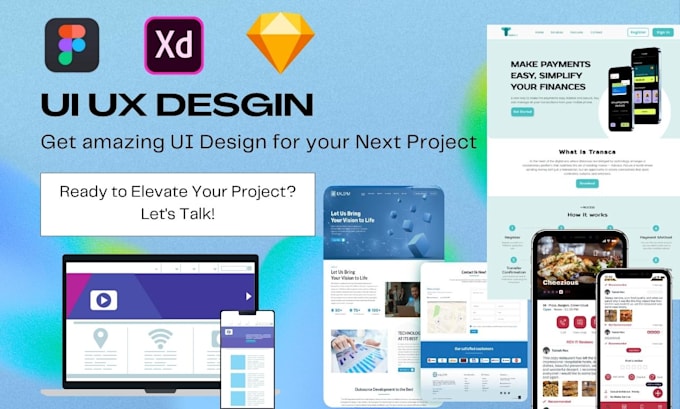design figma website design and landing page UI design