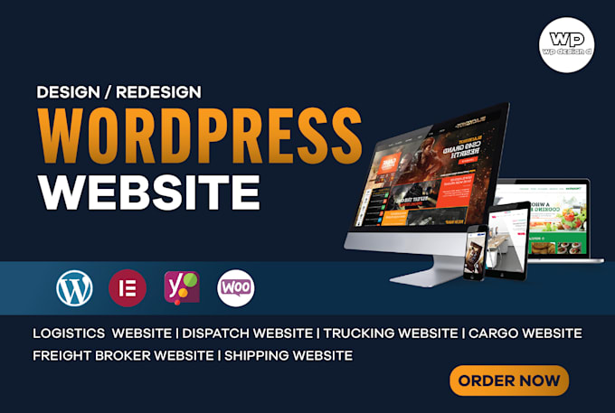 create logistic website, dispatch, trucking, freight broker, moving wp websites