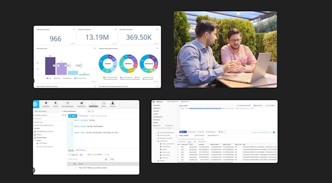 do sql, bigquery, snowflake, teradata and dashboards