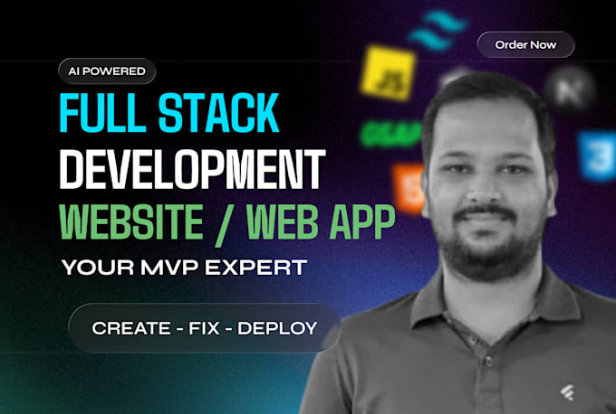 do ai web application, ai website, ai software as full stack web developer