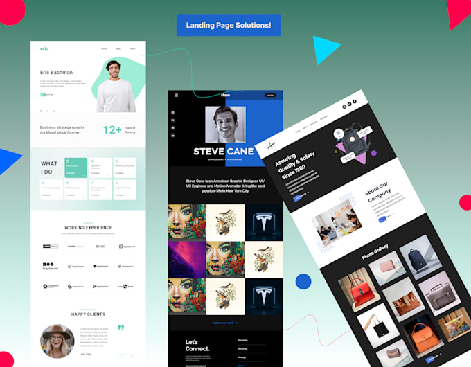 Design attractive landing page ui ux in figma by Sabahashraf389 | Fiverr