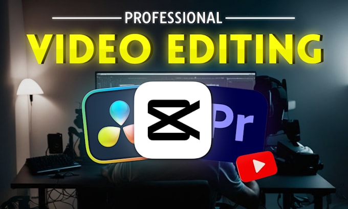 do professional video editing for youtube and social media content