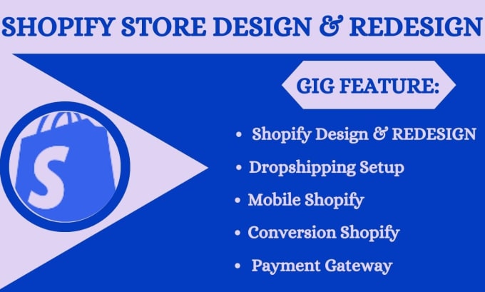 I will do shopify store design and redesign shopify website for dropshipping store