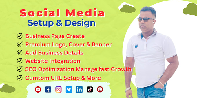 facebook page, optimize, logo, banner and SEO setup