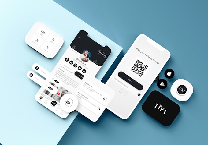 design a digital business card or nfc reader app