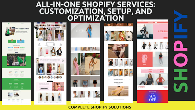 customize rebuild create shopify store and optimize your shopify store