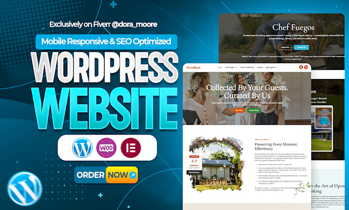 design or redesign responsive wordpress website with elementor pro