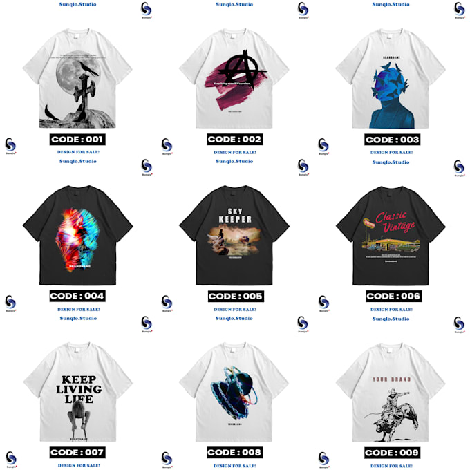 Sell simple but premium tshirt designs using adobe photoshop by