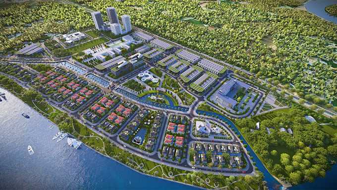 do design master plan, site plan rendering