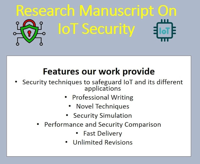 write a research article on iot security