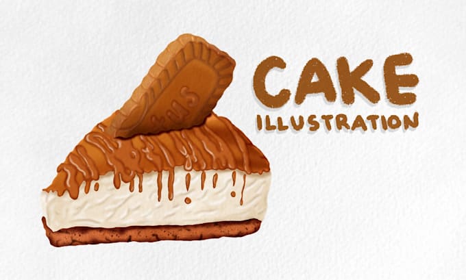 draw any cake into a realistic illustration
