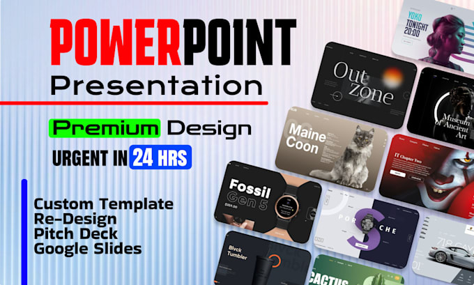 design premium powerpoint presentation with 3d animation