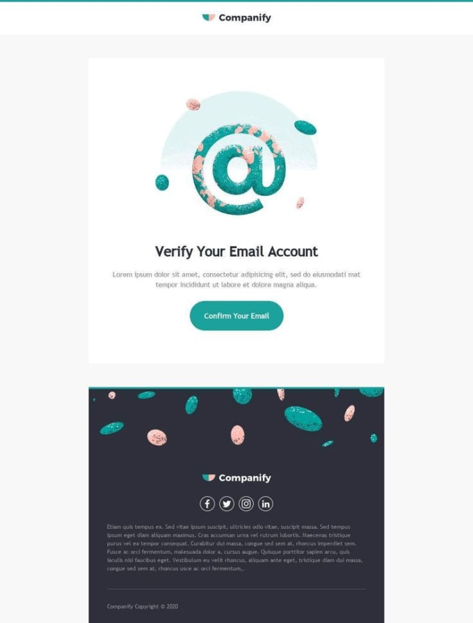 Email template in html css by Darionzo | Fiverr