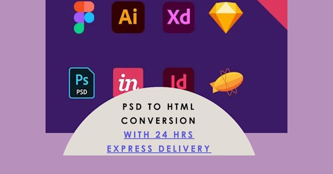 convert PSD to HTML use css, bootstrap, react in 24 hours