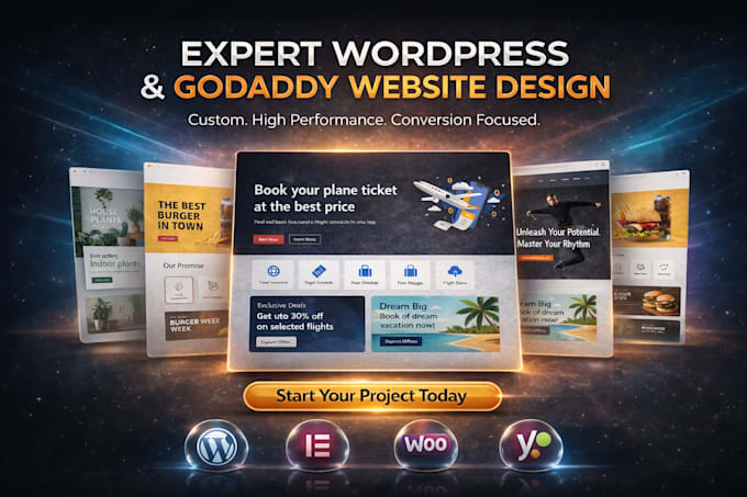 design or redesign godaddy website professionally
