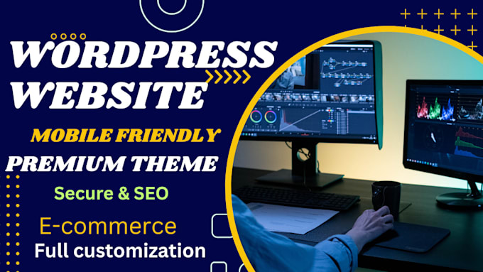 create a responsive website ecommerce or business or blog