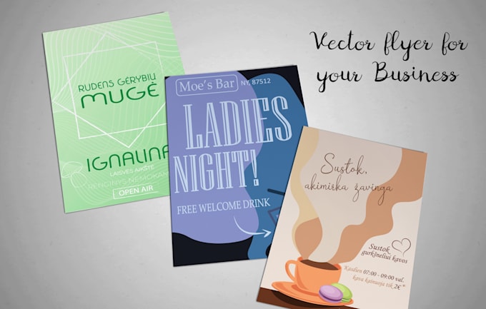 design a commercial vector flyer or brochure